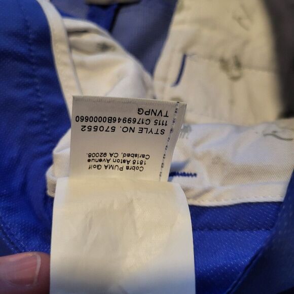 Puma Flat Front Golf Shorts 10" Inseam Royal Blue Womens Size 10 - Picture 6 of 12